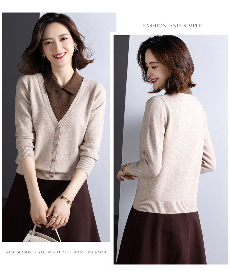 E6087 1040K ÁO LEN NỮ TAIRYA ÁO LEN CẢ BỘ 2 MÓN MÙA XUÂN THU ĐÔNG KÍN CỔ TRÔNG TRẺ HƠN TUỔI THỜI TRANG NỮ G03 SẢN PHẨM MỚI