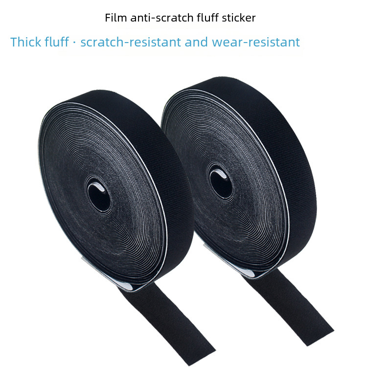 Scratch-resistant fuzzy foam sticker film, replaceable fuzzy material, non-damaging to car paint, square scraping board sticker, centimeter wool sticker