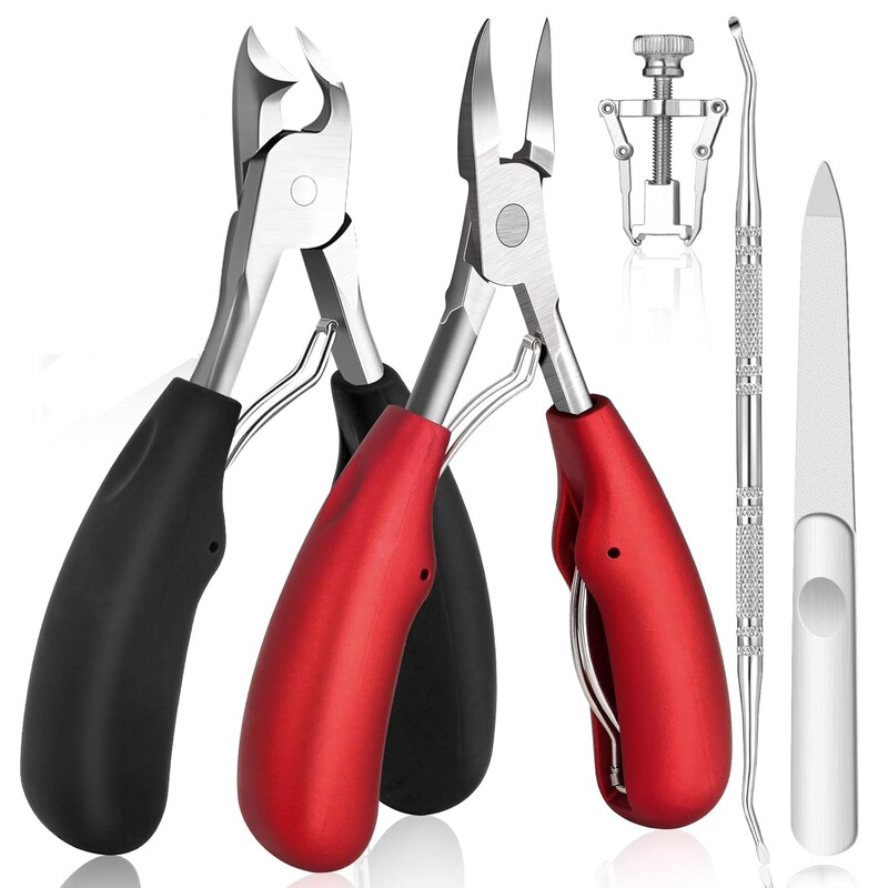 Amazon Stainless Steel Ingrown Toenail Clippers Pedicure Nail Set Five-Piece Horn Clippers Ingrown Toenail Nail Clippers