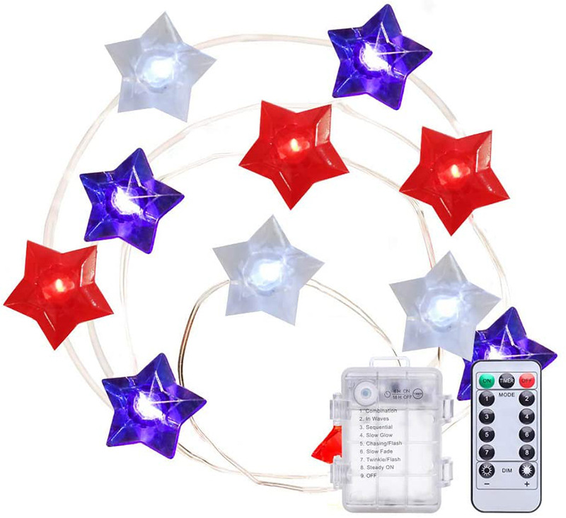 3 색 별 (2.5cm) 직경