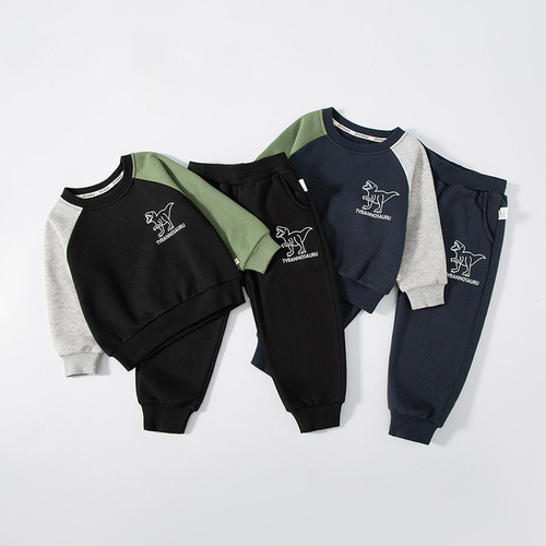 Betop Streetwear Ins Style Padded Hoodie Set for Kids - 2 Piece Children's Outfit Wholesale & Foreign Trade Apparel - One Piece Dropshipping