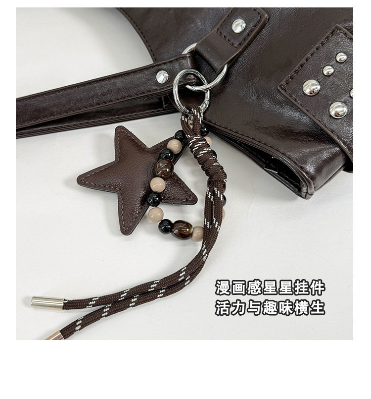 Túi tote nữ công suất lớn thiết kế tối giản phong cách Hàn Quốc, túi đeo vai đi làm — Deer Brown Không có mặt dây chuyền, Màu cà phê Không có mặt dây chuyền, Màu nâu không có mặt dây chuyền, kaki không có mặt dây chuyền chi tiết 6