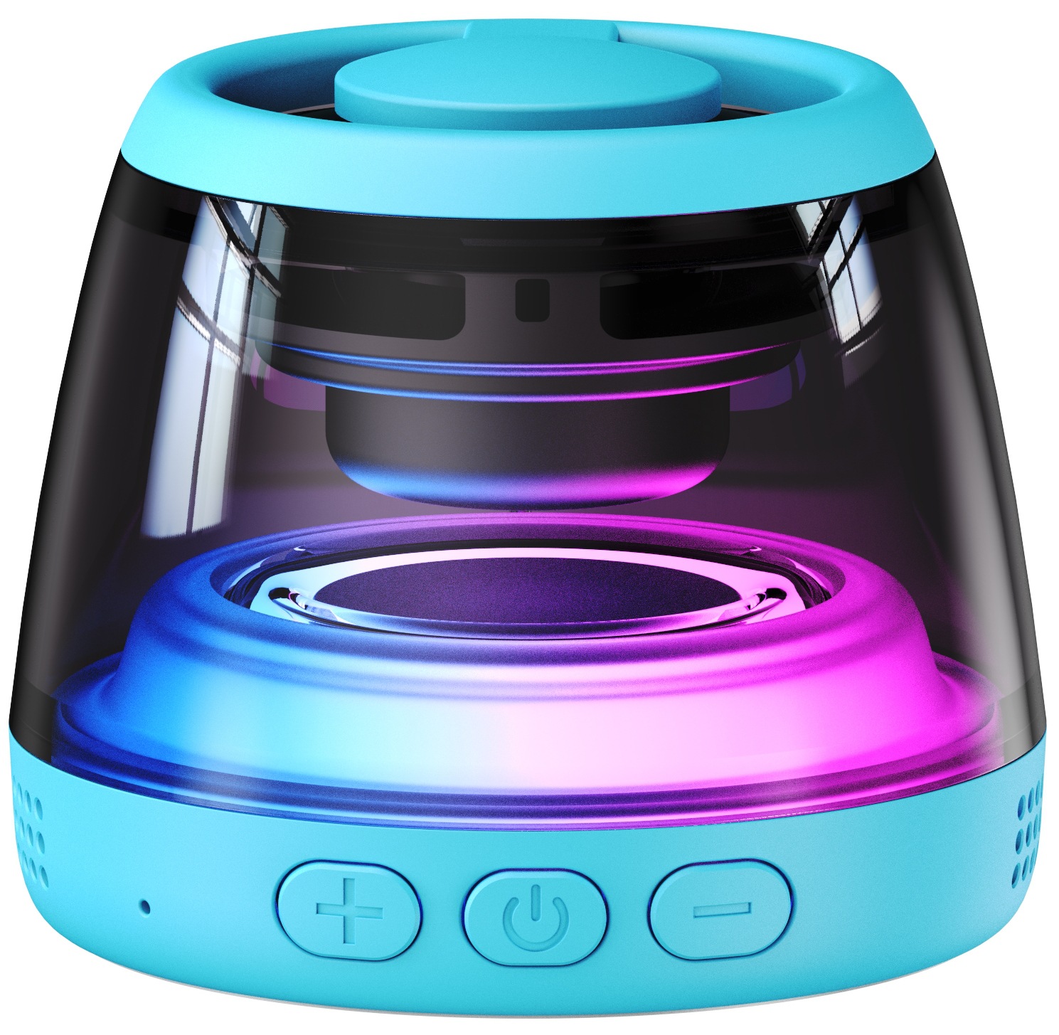 Altavoz Bluetooth magnético M2 transfronterizo Tarjeta inalámbrica Altavoz de luz ambiental Mini RBG Subwoofer Liuli Sonido Bluetooth