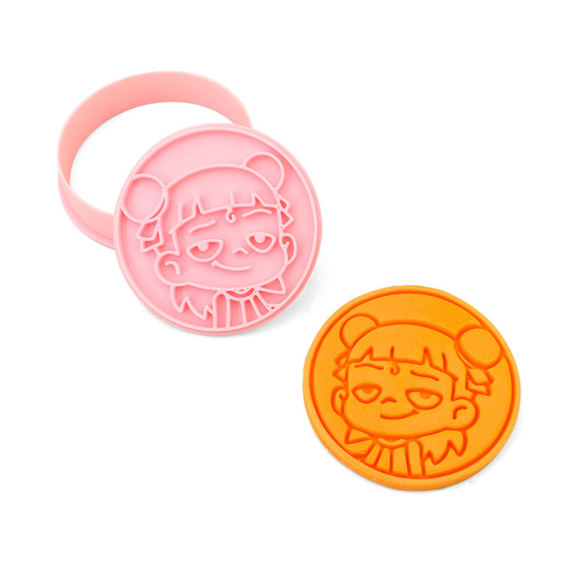 Molde de galletas de Nezha simulado, herramientas de repostería con diseños de dibujos animados de Ao Bing, Ao Guang, Shen Gongbao, Shijin y Bestia del Límite de la Emperatriz