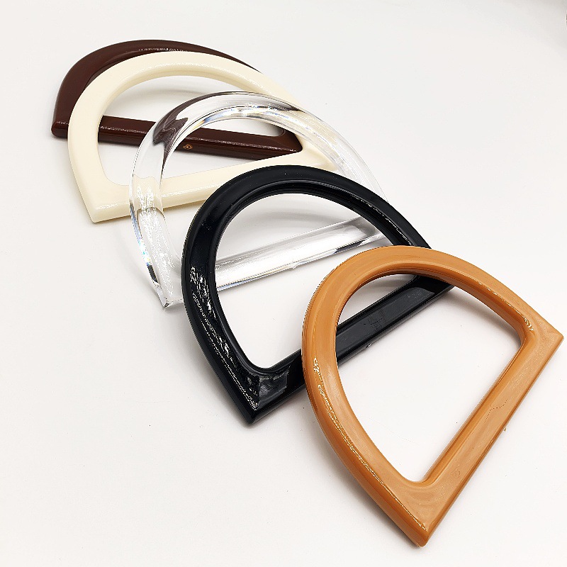 Nuevo tipo D resina brazalete diy bolsos tejidos a mano mango de mano caja de regalo de alta calidad accesorios de bolsos image 3