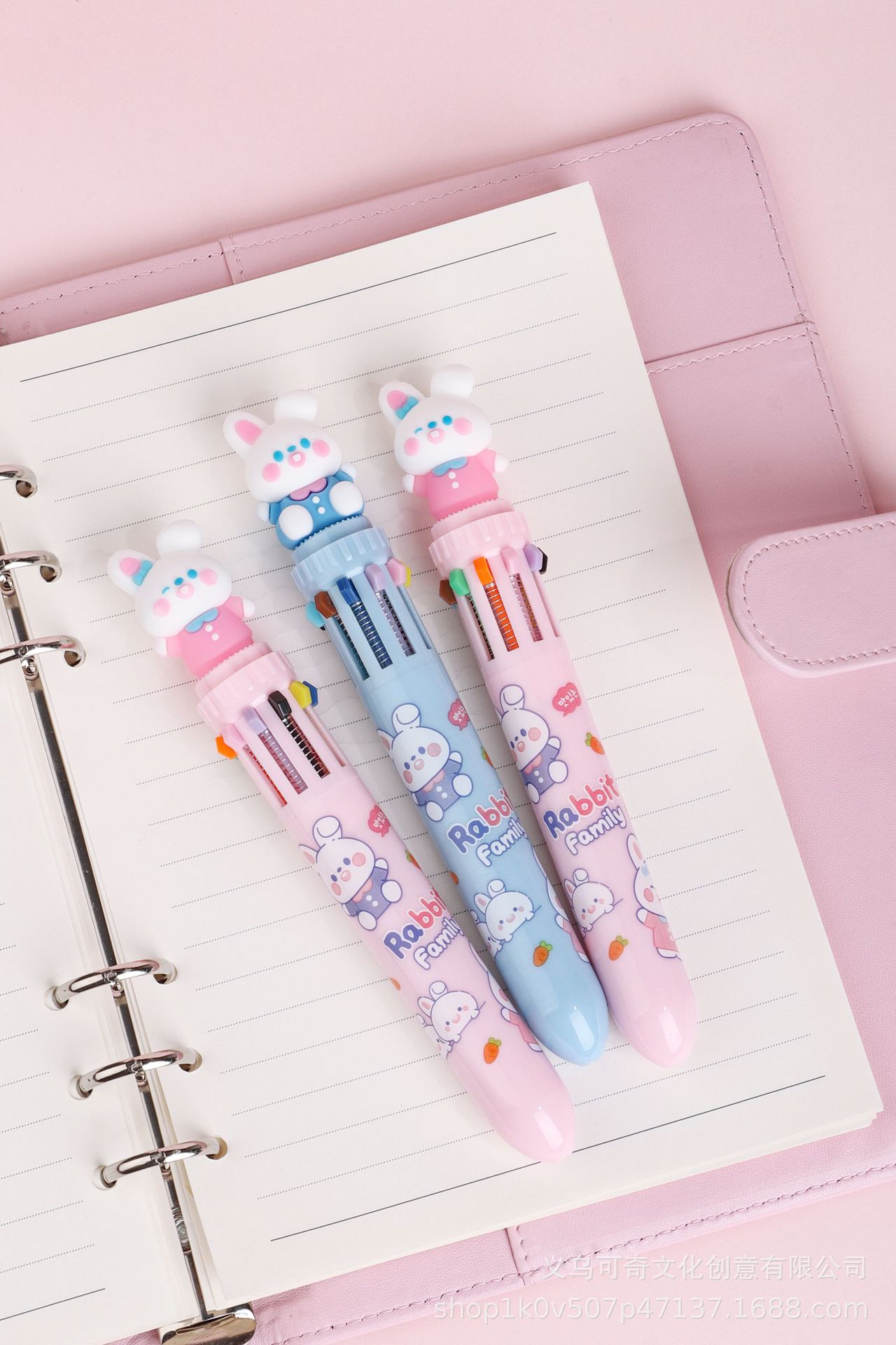 7249兔兔家族十色手账笔