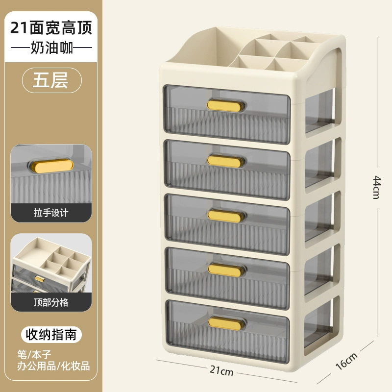 Cosmetic table storage box, lipstick, capacious transparent plastic face mask