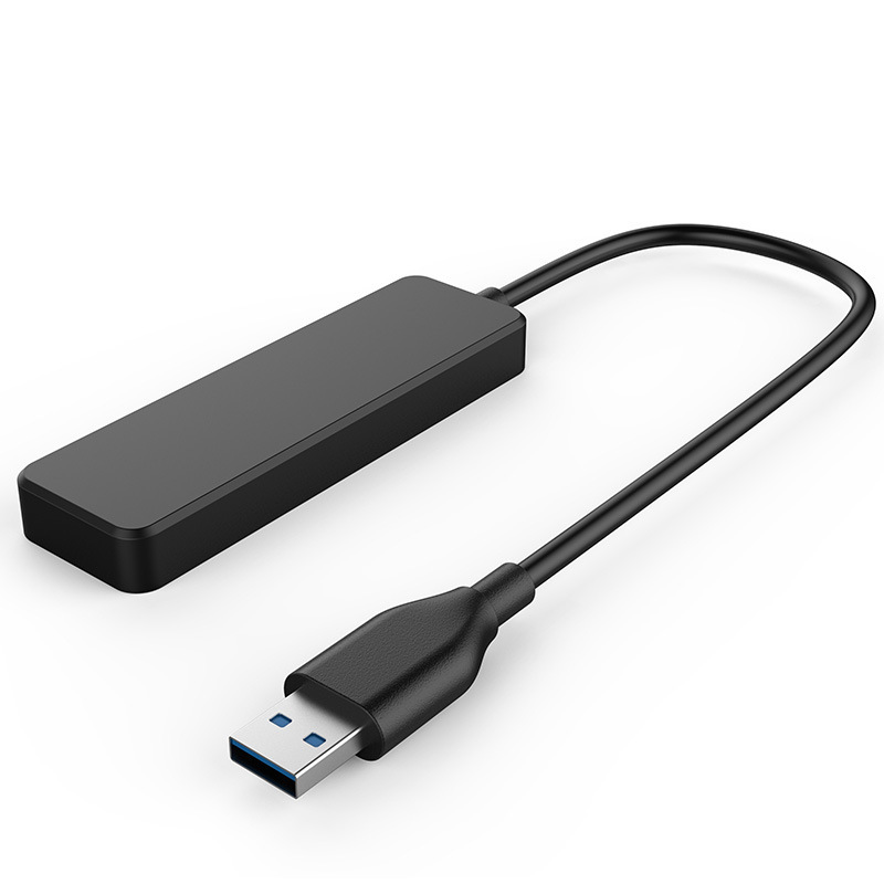 USBHUB One-Pull Quadsplitter Tipo-CUSB - Hub de extensión Negro Multi-Interfaz Multifunción