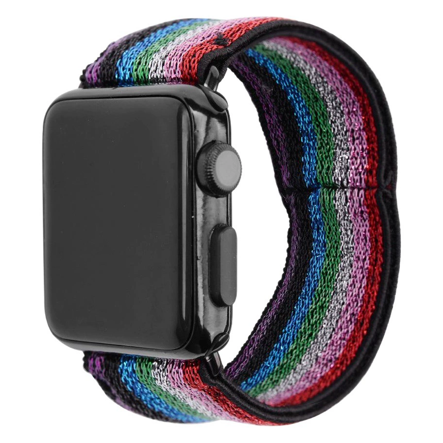 Амазонка Apple iwatch ремешок для часов из эластичной ткани тканый нейлоновый ремешок для часов Apple