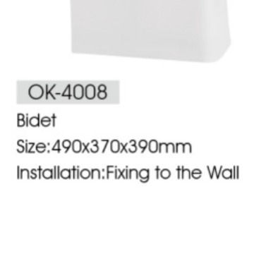 Bidé de Pie OK-4008 de Cerámica Fácil de Limpiar para Baño