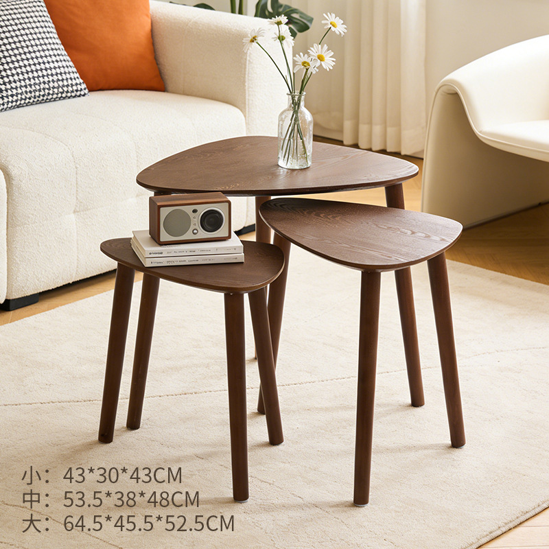 Diseño arqueado sensación de modelado minimalista estilo de madera sólida estaca de madera creativa de la sala de estar ventana de comedor atmósfera sensación de muelle