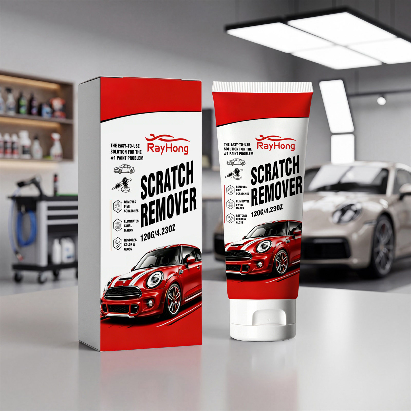 Rayhong Scratch Remover Convenient Repair and Polishing for Car Paint Surface Scratches, Cleaning and Brightening Maintenance