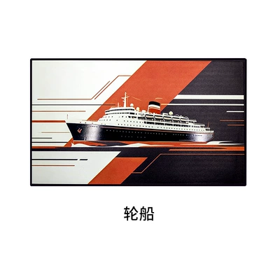Anti-slip mat Mat with Personalized Sports Car - steamship