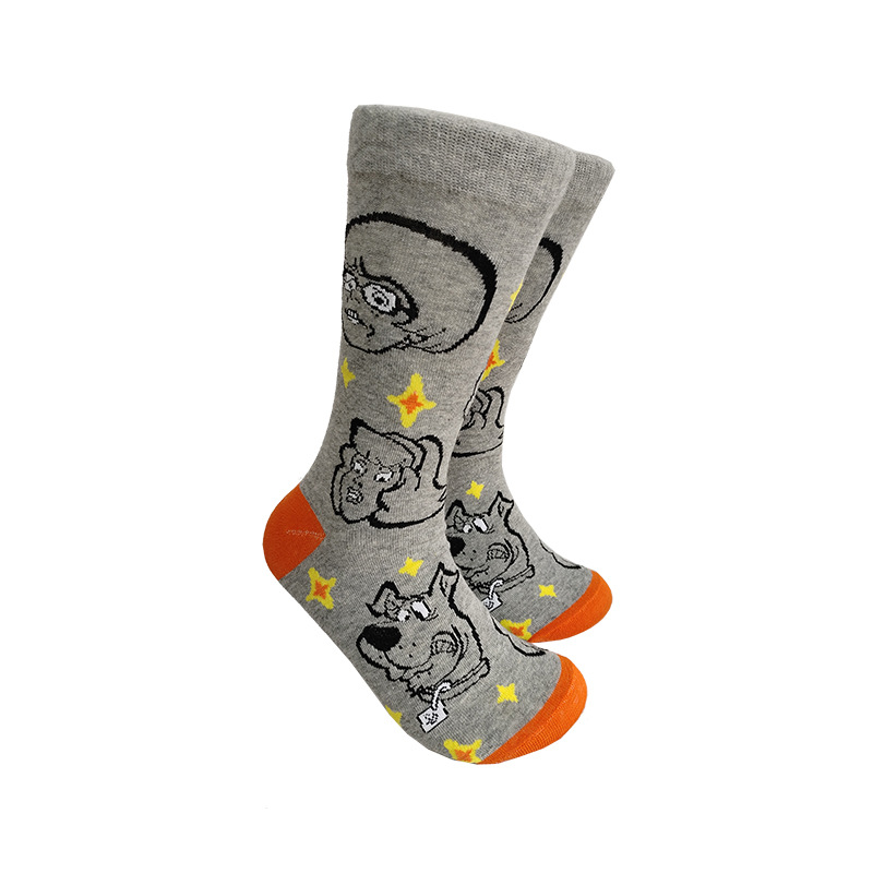Calcetines de moda de dibujos animados de suministro de punto transfronterizo su Yu esponja bebé película hombres y mujeres calcetines de media pantorrilla