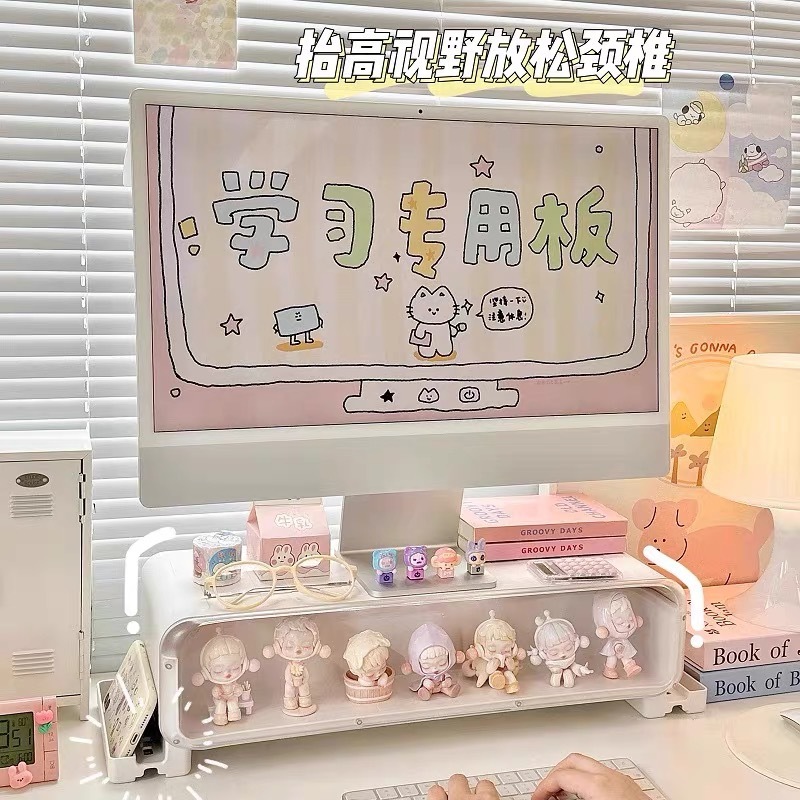 デスクトップ高架オフィス学生デスク収納ラックイン寮コンピュータラックデスク引き出し収納ラック|undefined