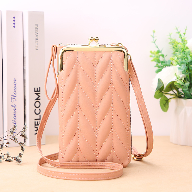 new pattern Mobile phone bag Korean Edition fashion multi-function Messenger The single shoulder bag zipper Solid Simplicity Mini Versatile wallet