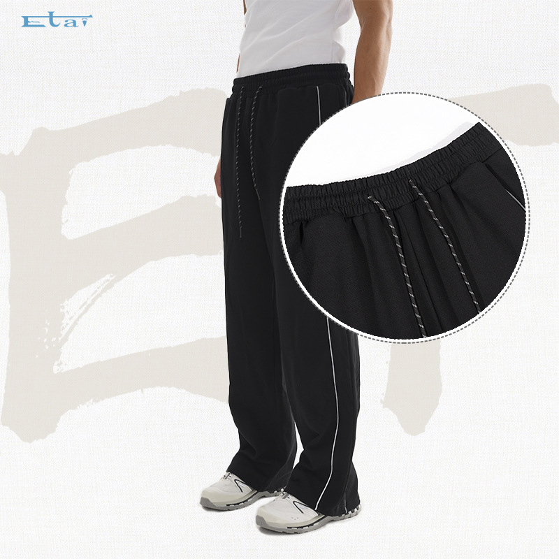 ETAI Hombre| Marca de moda, pantalones deportivos de aire, pantalones de corda de tracción, pantalones de algodón sueltos de peso pesado. image 4