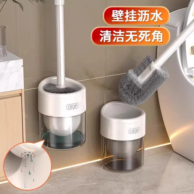 cepillo de inodoro doméstico sin esquina muerta nuevo tipo de lavabo montado en la pared