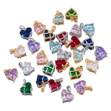 梦幻心钻 玻璃仿石爱心形吊坠 diy项链坠子挂件饰品配件 服饰材料