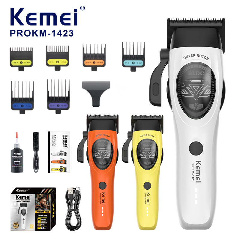 Corte de pelo de rotor externo profesional sin escobillas cortador de pelo de alta velocidad cortador eléctrico transfronterizo PROKM-1423