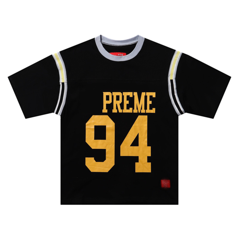 跨境24SSDucatiSoccerJersey杜卡迪联名印花足球宽松运动短袖T恤|undefined