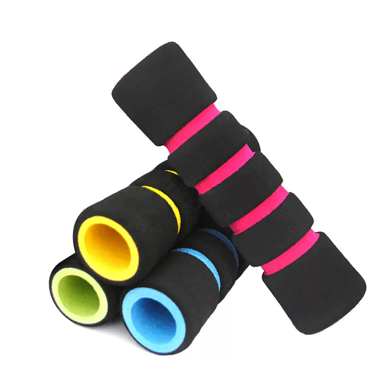 来样定波纹圈圈防滑橡胶把手套双色运动健身器材海绵套管柔软护套