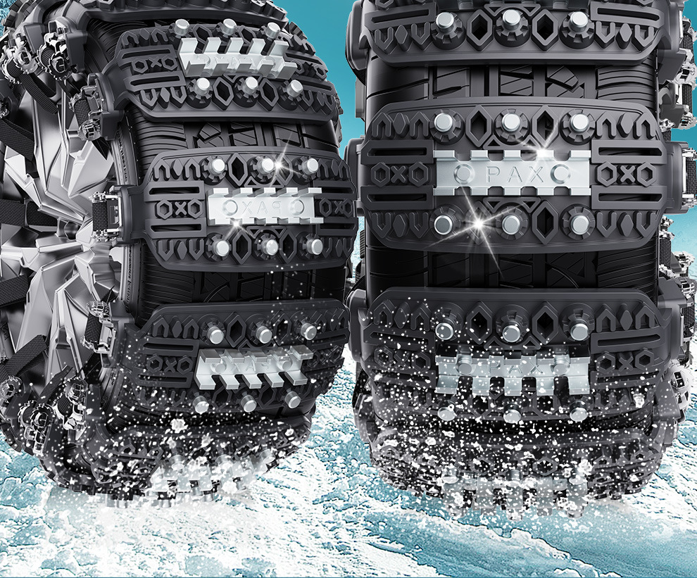 Suitable for Car Anti-Skid Chains in Winter, New Snow Anti-Skid Chains, Thickened and Thickened Ice-Breaking Car Anti-Skid Chains That Do Not Damage Tires