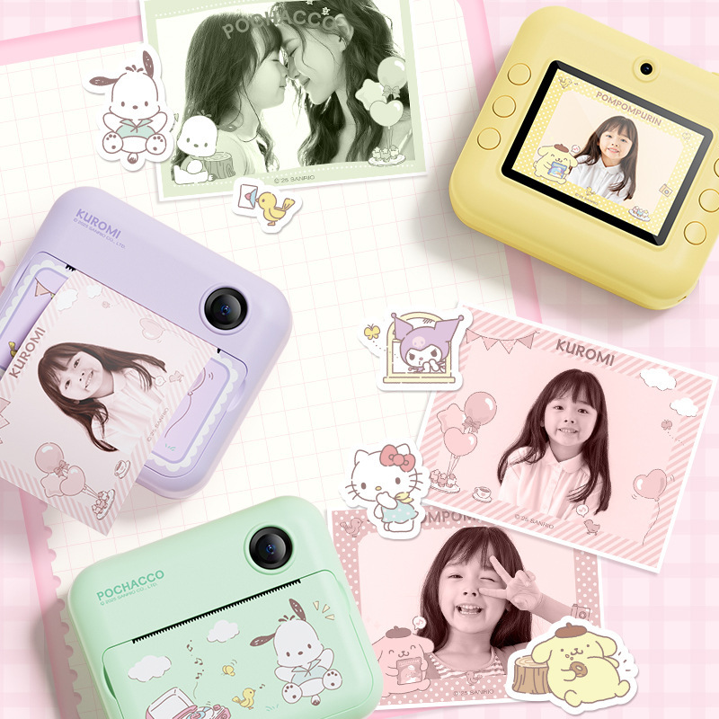 Sanrio Kt Cat Children's Instant Print Camera, Photo-Taking Capable, Student Ccd, Birthday Gift for Girls, in Stock
