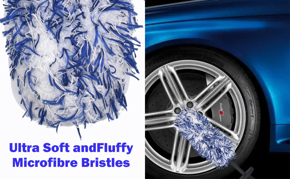 Car Brush Beauty Car Wash Maintenance Tool Wheel Brush Car Dust Removal Cleaning Supplies Duster Car Tire Brush