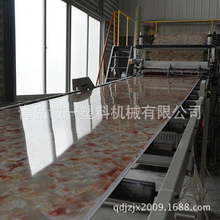 仿大理石装饰墙板生产线、PVC钙塑板生产设备