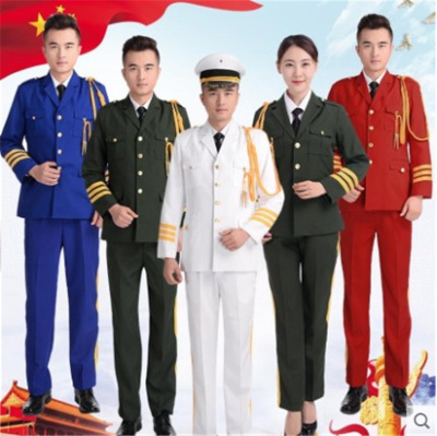 升旗手服装国旗班护卫队中小学生仪仗队管乐鼓队护旗手演出合唱服