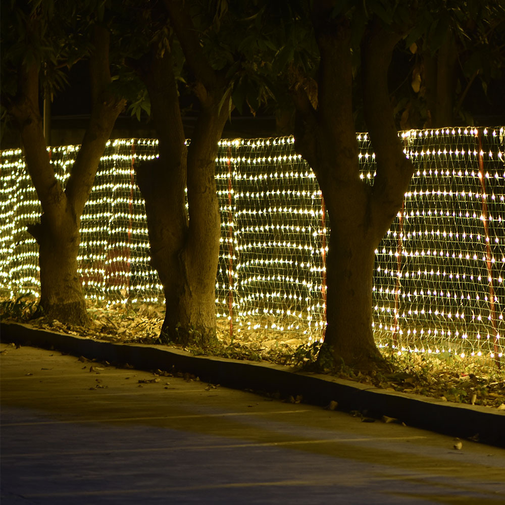 Luz de red de pesca LED luz 2*3 luces de colores cielo estrellado 24V baja tensión estándar americano estándar británico Navidad luz impermeable al aire libre Decoración