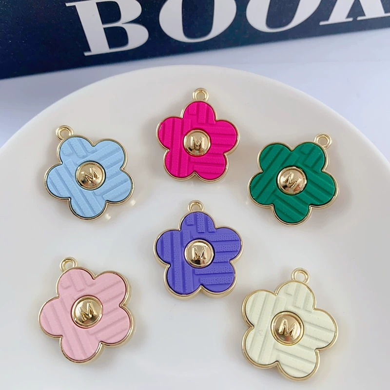 Korean earrings, pendant, accessories handmade, flowered