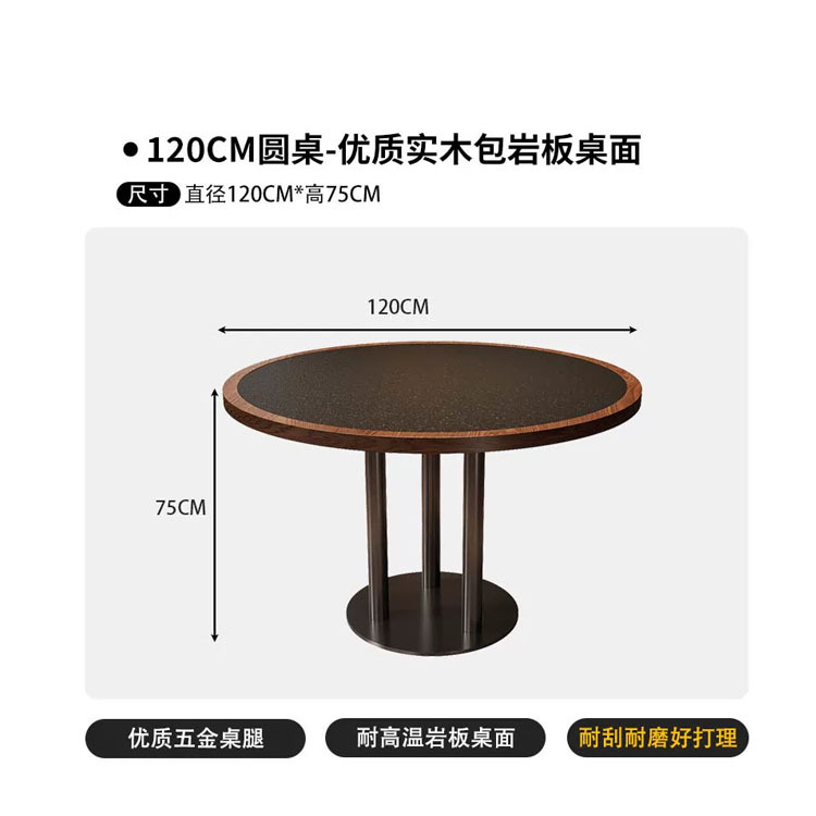 Mesa de comedor chino de estilo montañoso sala de té cafetería de cocina fusionada restaurante restaurante restaurante mesa y silla de hotel combinación comercial