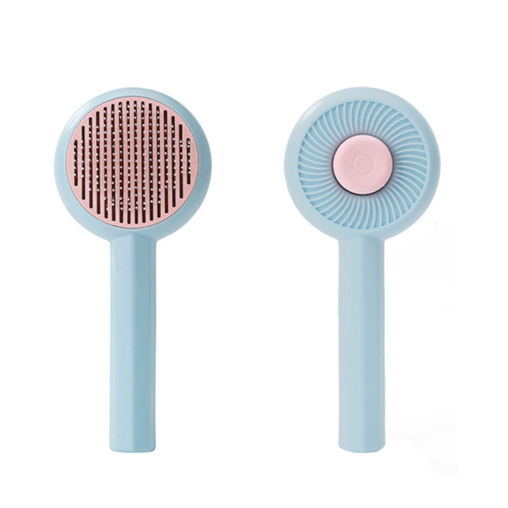 Peine para Eliminar Pelo de Mascotas Original al por Mayor, Universal para Perros y Gatos, Eliminación de Pelo Flotante con un Clic, Peine de Acero Inoxidable, Peine para Gatos