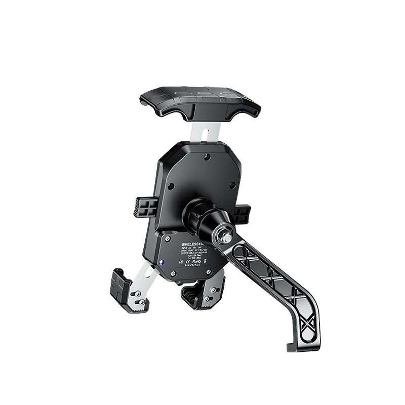 Kaiweige motocicleta 15W carga inalámbrica PD carga rápida dos en uno de doble modo de navegación de carga soporte de teléfono móvil