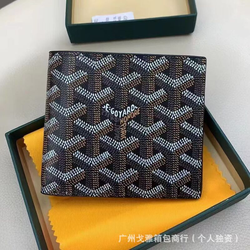 Goya Goyard Wallet Printed Card Holder Genuine Leather Card Holder Business Card Holder Coin Purse Unisex Bag Autumn New Model