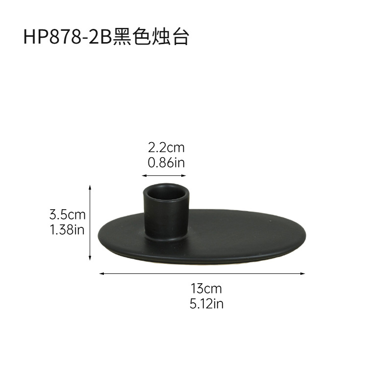 Candelabro negro hp878 - 2b