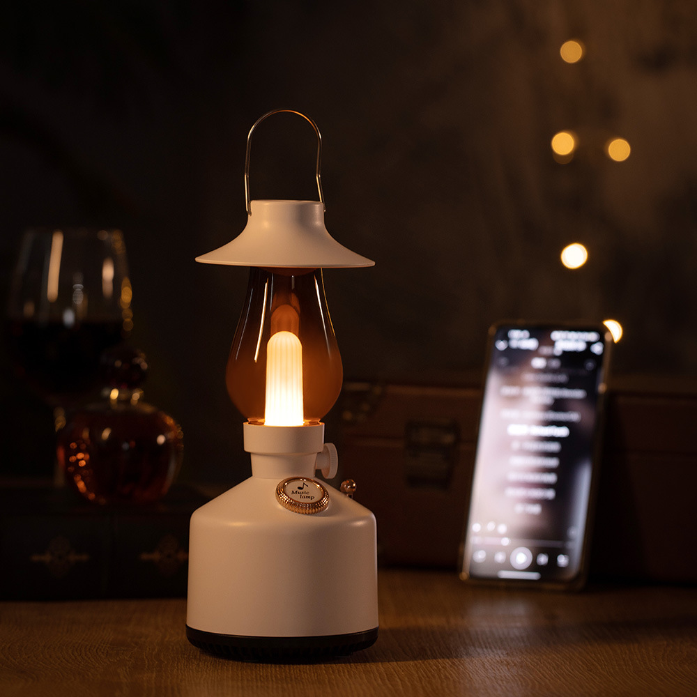 Nuevo tiempo inalámbrico Retro Luz audio Regalo De vacaciones Día San Valentín libre socio negro tecnología Altavoz Bluetooth