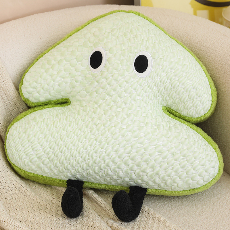 Lindas y creativas guisantes de hielo, almohadas de árbol suaves y lindas, muñecos de felpa, cama de cabeza de pino de color sólido, informe del cumpleaños de los niños