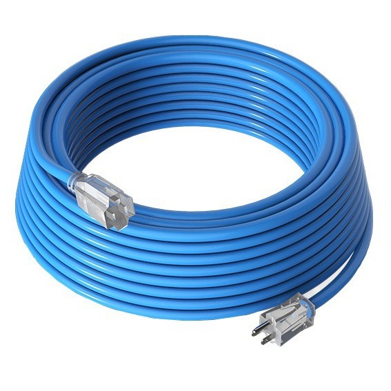 15英尺透明带指示灯美标低温室外线美式电源线美规延长线