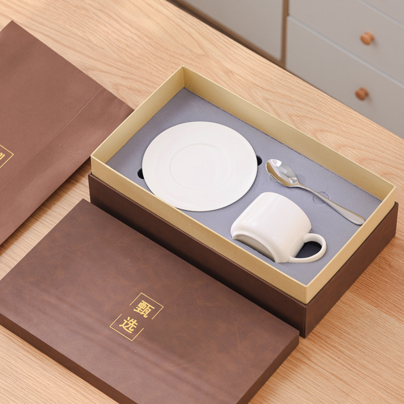 Tazas de cerámica originales tazas de café creativas tazas de agua con tazas de nuez grabadas logotipo