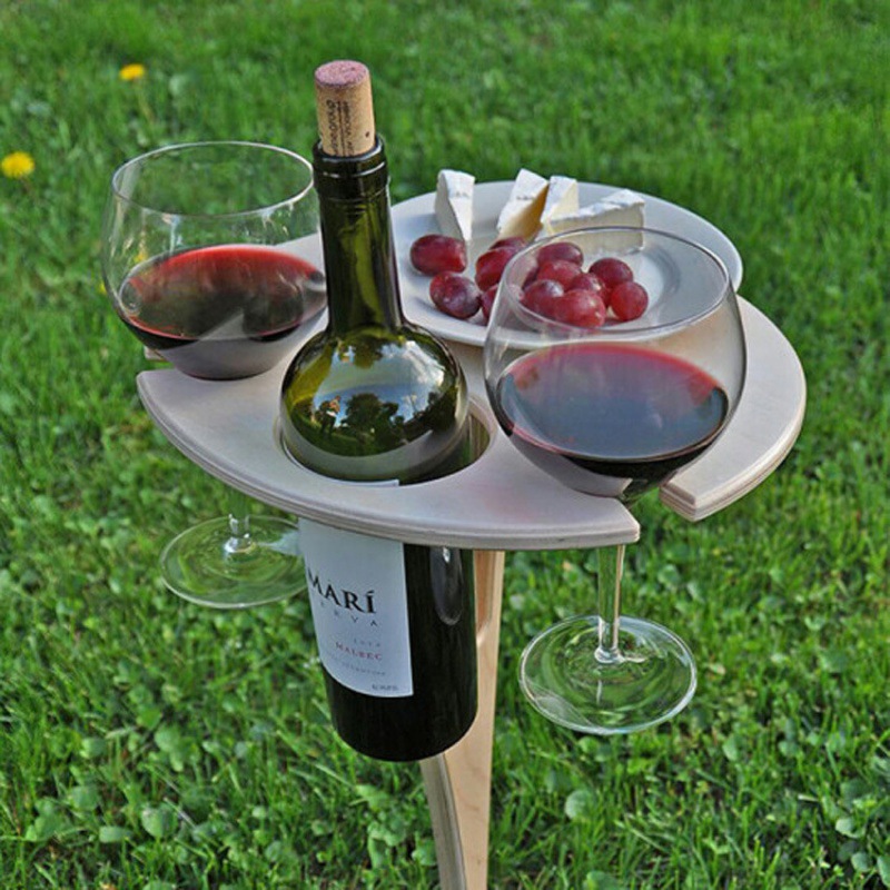户外沙滩便携酒桌 Outdoor Wine Table 户外便携式酒桌 折叠酒架|ms