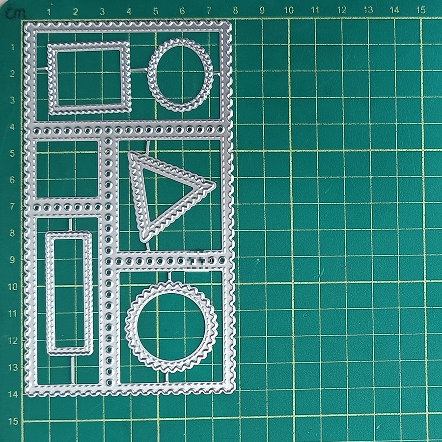 Lg24-6599 small cornet stamp frame die 78*141mm