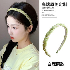 Twisted Pearl Headband for Women, Summer Style, Elegant Hair Holder, Forest-Style Fairy-Like Hair Bun, Fresh & Chic High-End Hair Accessories