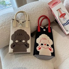 Women's Korean Style Versatile Unisex Design Sweet Heart Knit Mini Phone Bag Shoulder Bag Handbag