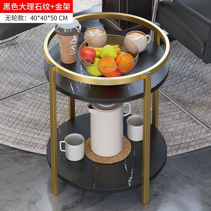 麻将机茶几双层棋牌室用烟缸茶水架麻将桌边几家用阳台小茶几桌子|undefined
