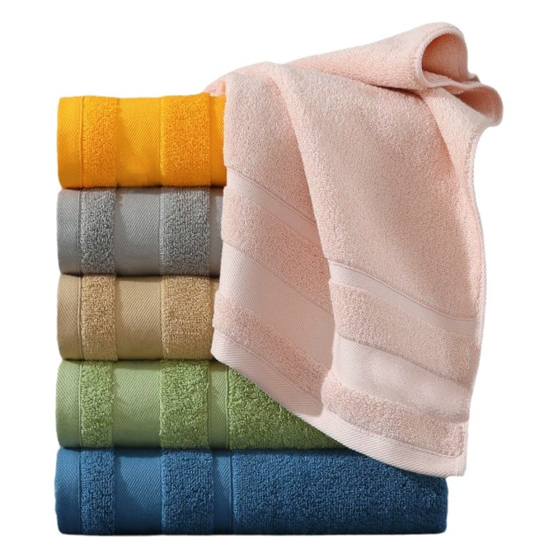 Хлопковое Подарочное полотенце оптом полотенце банное полотенце квадратное полотенце простой хлопок Amazon Внешняя торговля полотенце логотип на заказ