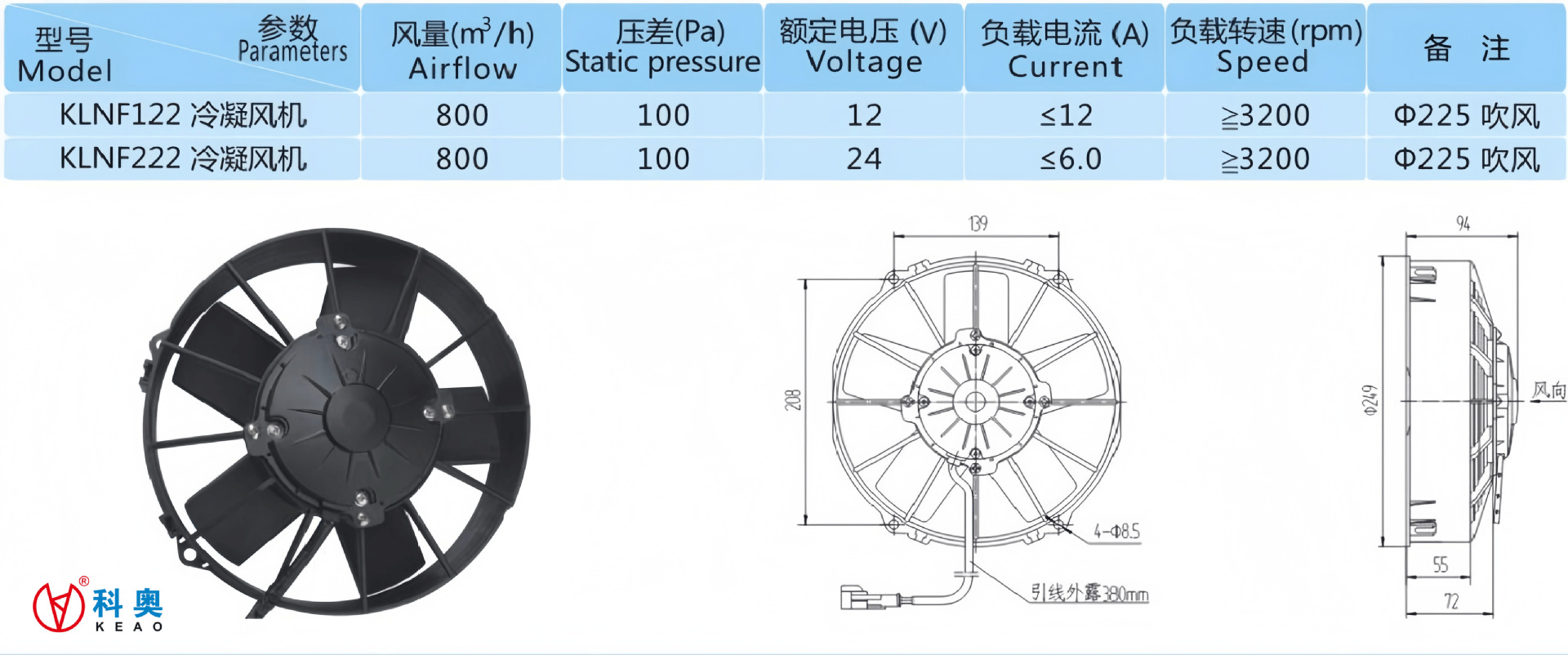 Production of Car Air Conditioning Cooling Fan Dc Motor Axial Fan Digital Fan Manufacturers Replacement SPAL Thick 9inch