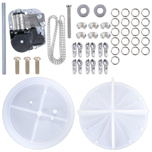 Epoxy diy silicone mold round music box carousel gift for girlfriends music box material accessories package